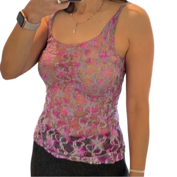 Free People Intimately Sheer Lace Floral Top - Picture 2 of 8